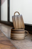 Tasse avec anse en grès marbré – Fabrication artisanale strasbourgeoise