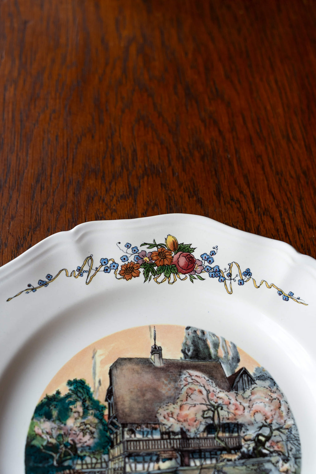Assiette Obernai — « Le paysan et son cheval » — Henri Loux