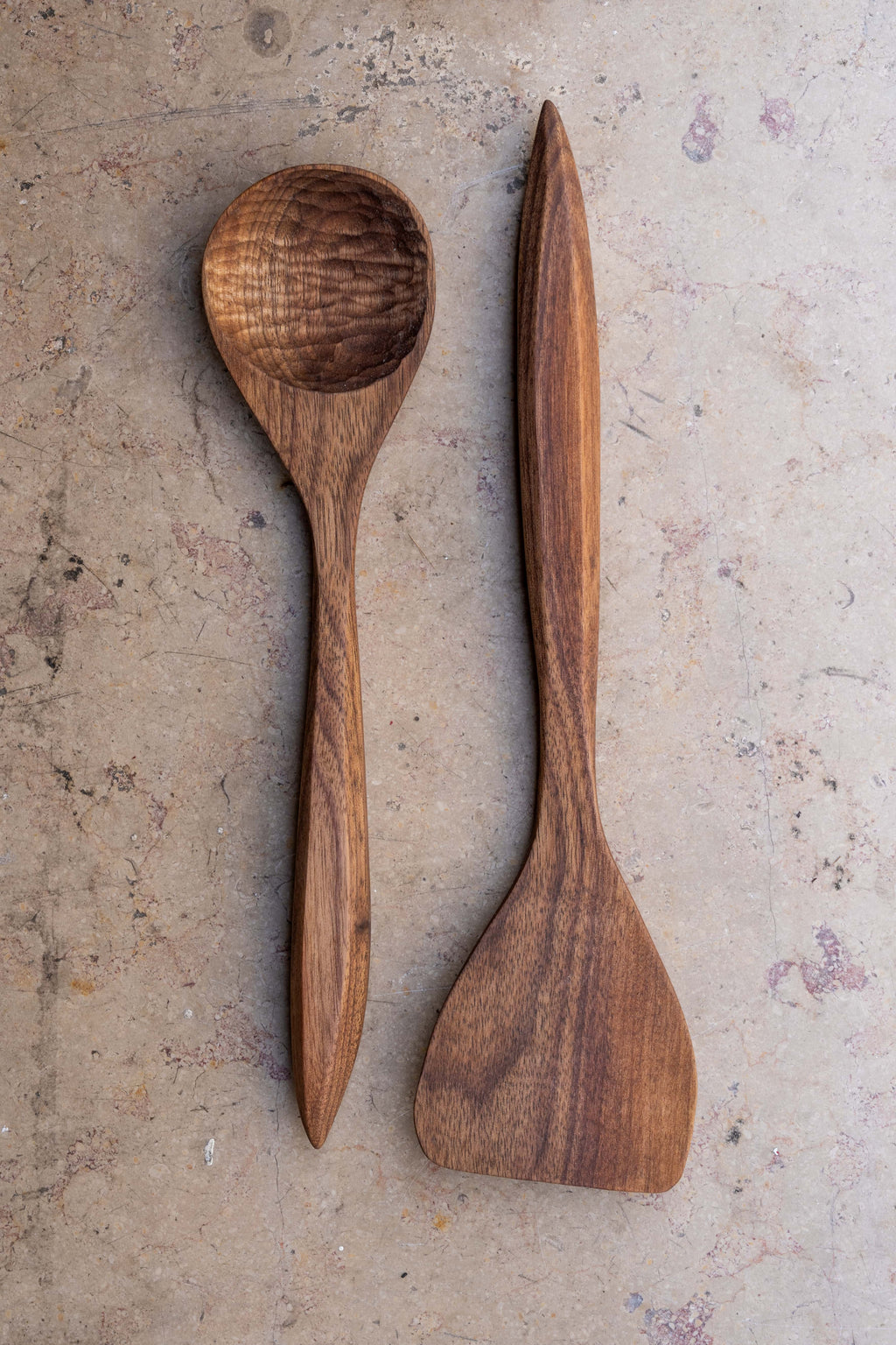 Set cuillère et spatule en bois – Fabrication artisanale alsacienne