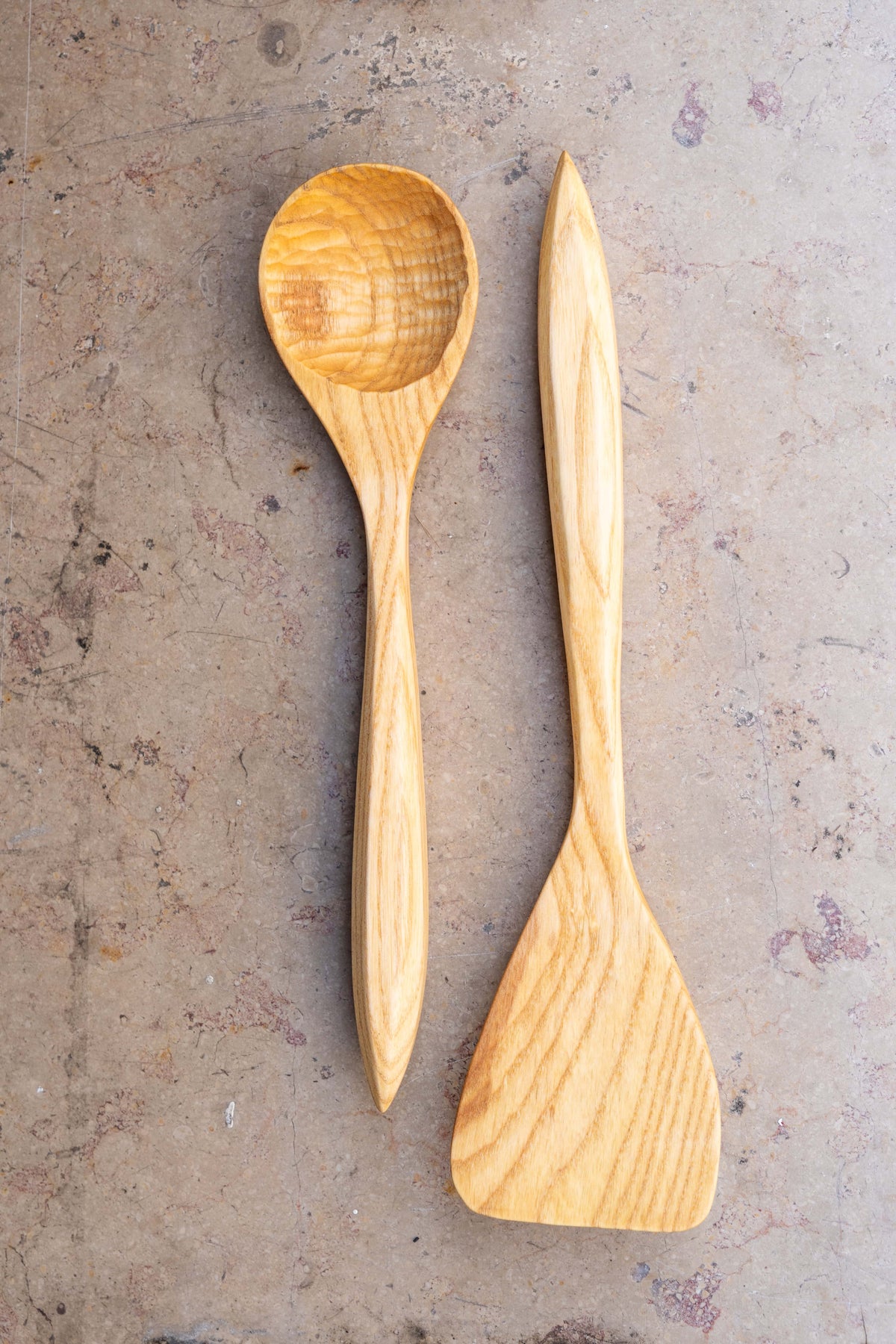 Set cuillère et spatule en bois – Fabrication artisanale alsacienne